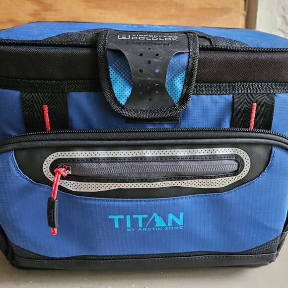 Titan by Arctic Zone 12 Can (8 Quart) Zipperless Soft Cooler, Ocean Blue - Picture 1 of 13